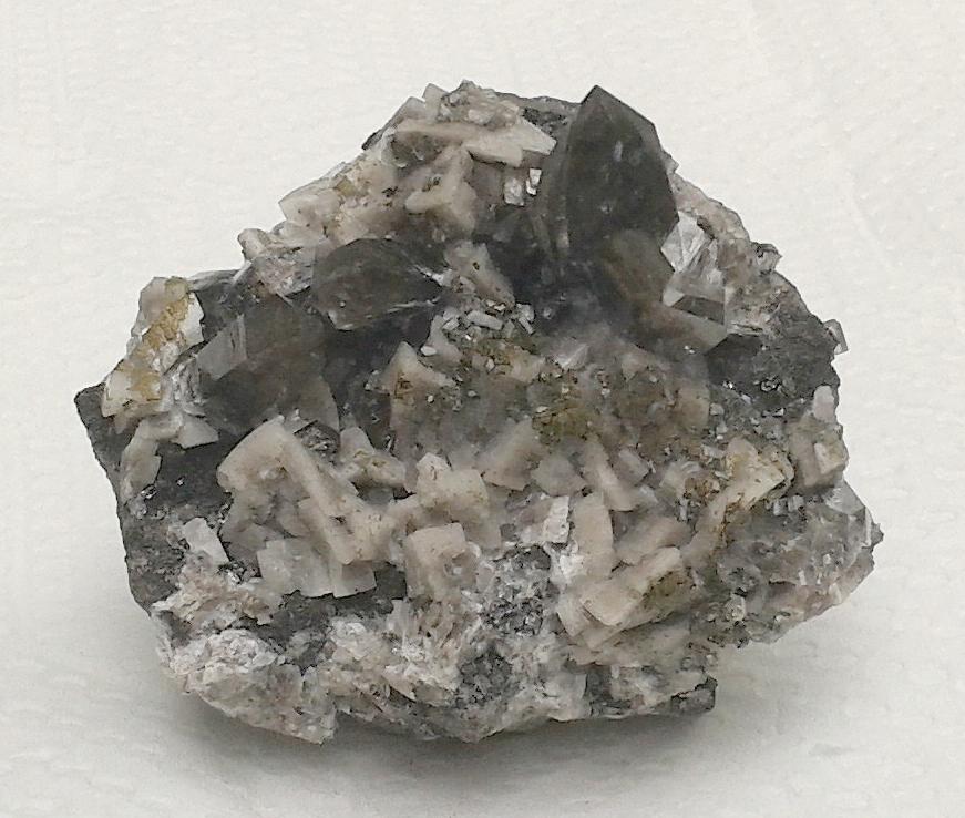 Fine specimen of Smoky Quartz, Dolomite, Grant Quarry, Grelly, Ontario - 001